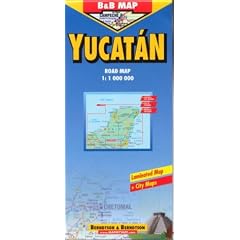 B & B Map, Yucatan (Road Maps)