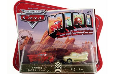 Disney / Pixar CARS Movie Toy Mini Adventures Sarge's Boot Camp Ramone & Flo