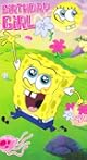 SpongeBob SquarePants - Birthday Girl Birthday Card With Badge SB031