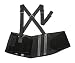 Proflex 2000SFB-4XL Black Contour Back Support with Sticky Fingers, 4XL