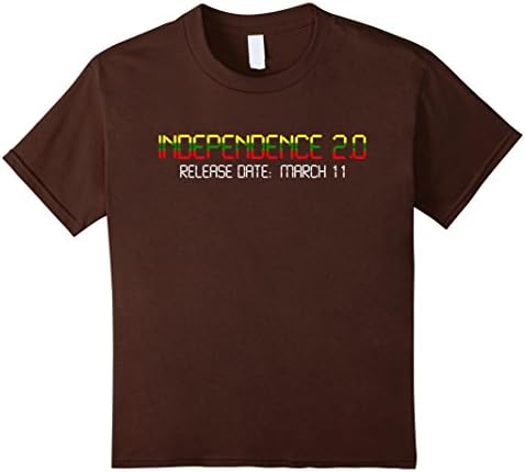 Kids Independence 2.0 Release Date March 11 Lithuanian T-shirt 10 Brown
