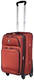 Atlantic Compass 21" Expandable Carry-On Spinner Suiter,Ruby,One Size