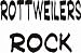 Rottweilers Rock Hooded Sweatshirt (Hoodie) (Various Colors Available)