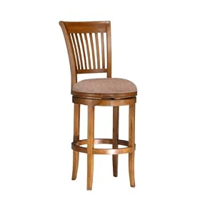 Click here to buy Hillsdale 4389-826 Oakview Swivel Counter Stool, Oak by Hillsdale Furniture.
