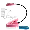 PINK COLOR Book Reader Light WITH TWO LED Book Light Kindle Light eReader + Amazon Kindle Amazon Kindle2 Kindle DX Kindle 9.7 Kindle 6" Home Wall Charger