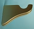 Support Bracket in Gold finish for a 1-3/8" dowel rod - 2/pack [CAPITOL CITY LUMBER]