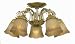 Crystorama Flush 4745-GL Swarovski Spectra Beads Draped Onto A Delicat