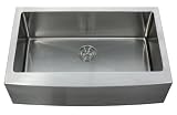 Kraus KHF200-33 33-Inch Farmhouse Apron Single Bowl 16 gauge Kitchen Sink, Stainless Steel