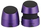 IHOME iHM79UC Rechargeable Mini Speakers (Purple)