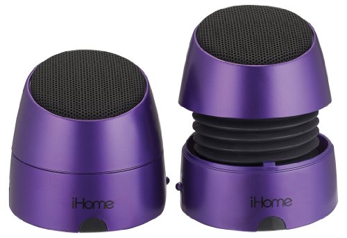 IHOME iHM79UC Rechargeable Mini Speakers (Purple)