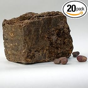 Raw African Black Soap from Ghana - 1 Lb
