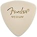 72 Fender 346 Classic Guitar Picks White Medium
