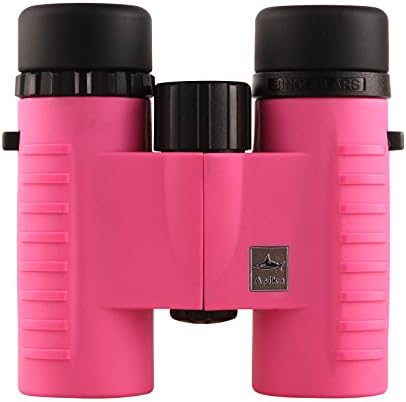 Asika 8x32 Pocket Binoculars 3 Colors Optional Light Weight Binocular for Kids Concert Color Pink