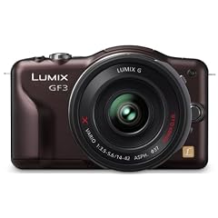 Panasonic Lumix DMC-GF3XEG-T Systemkamera (12 Megapixel, 7,5 cm (3 Zoll) Touchscreen, LiveView, bildstabilisiert) braun inkl. Lumix G X Vario PZ 14-42mm Objektiv