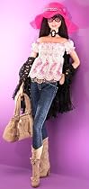 Barbie Collectors - Anna Sui Boho Barbie Gold