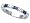 0.55 cttw Karina B(tm) Genuine Sapphire Band Size 4 LIFETIME WARRANTY