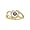14K Yellow Gold 0.01 ct. Diamond and 4 MM Amethyst Heart Ring