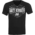 Matt Kenseth #20 NASCAR Adult Black- Last Lap V-Neck T-Shirt