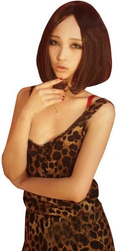 Korean Style Girls Dark Brown Pear Head MIU MIU Bobo Head Short Curly Wig