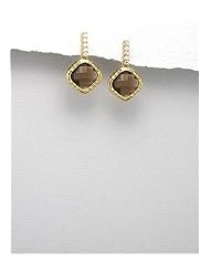 CZ Earrings In 92.5 Sterling Silver