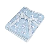 Bumkins Juice Bib and Burp Cloth Set - Blue Bunny
