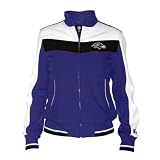 Baltimore Ravens Women's Dazzle Script Purple Full-Zip Track Jacket