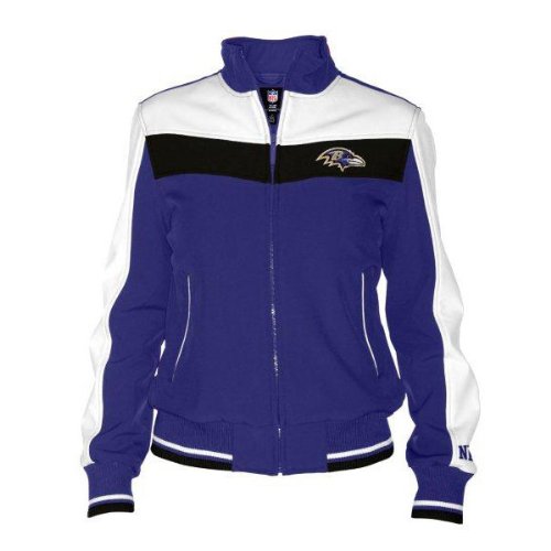 Baltimore Ravens Women's Dazzle Script Purple Full-Zip Track Jacket