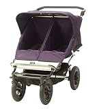 2008 Mountain Buggy Urban Double Stroller - Plum Dot