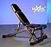 XMark Flat, Incline, and Decline and Ab Combo Adjustable Weight Bench, 7 Positions with Full Decline for Military Press, Dual Rail, 11-Gauge Steel Mainframe, 6-Position Seat, and Adjustable Leg Holder