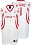 adidas Houston Rockets #1 Tracy McGrady White Replica Basketball Jersey