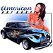 Amer Hot Rod W/ Girl Womens T-Shirt Dress