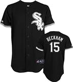 Gordon Beckham Jersey: Adult 2010 Majestic Alternate Black Replica #15 Chicago White Sox Jersey