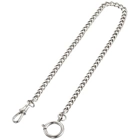 MTS - 114 - Cha�ne pour montre de poche - Grandes mailles - Argent