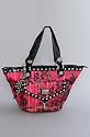 Betsey Johnson The Small Tote in Pink Pretty in Plaid,Bags (Handbags/Totes) for Women