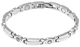 Sabona Lady Executive Silver Gem Magnetic Bracelet, Size S