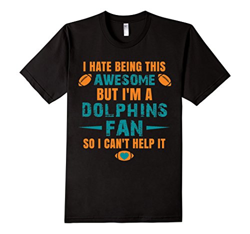 Men's miami dolphins t-shirt 2XL Black