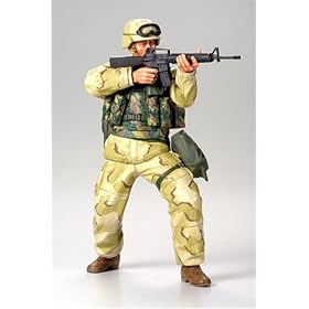 Modern U.S Army Infantryman - Desert Uniform - 1:16 Scale Military - Tamiya