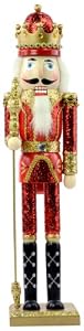 Kurt Adler 24-Inch Wooden Red and Gold Nutcracker from Kurt S. Adler Inc.