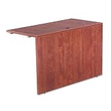 Alera VA354824MC Valencia Series 48 by 24 by 29-1/2-Inch Reversible Return Bridge Shell, Medium Cherry