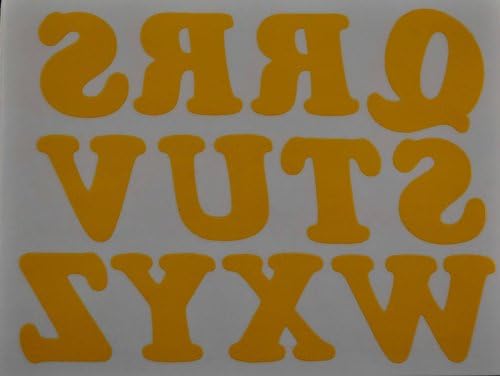 DIY 1.25-Inch Iron-On Letters in Yellow