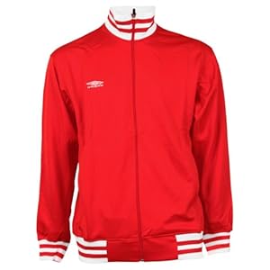 Umbro Solid Color Track Jacket - Red - Large