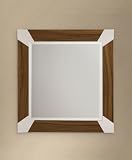 Designed Lighting MR1062LTW New York, New York Light Walnut Mirror