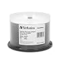 Verbatim DVD-R 4.7GB 8X DataLifePlus White Thermal Printable, Hub Printable 50pk Spindle
