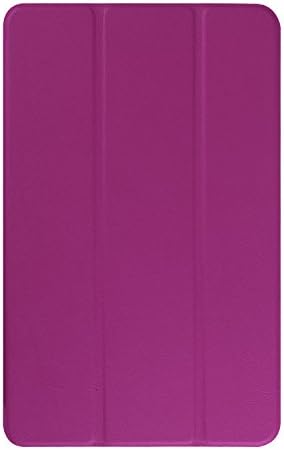 SamSung Galaxy Tab E 9.6 Case,QFJ Ultra Slim Flip PU Leather Stand Cover Case, with Auto Sleep/Wake Up Function for Galaxy Tab E 9.6 inch (SM-T560) 2016 Release (Purple)
