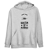 Master Of Rowing Sports Mens Hoodie (Heather Gray, Sizes X-Small - XXX-Large)