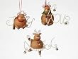 4" Whimsical Flying Chubby Reindeer With N-O-E-L Wings Christmas Ornament #23111