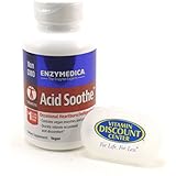 Bundle - 2 Items: 1 Bottle of Acid Soothe By Enzymedica - 90 Capsules and 1 VDC Pill Box