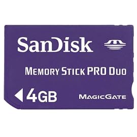 SanDisk MemoryStick Pro Duo 4GB SDMSPD-4096-J95