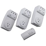 Eforcity Wireless Remote Control with 3 Outlets for Lighting, Lamps, Small Appliances