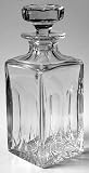 Tudor Frobisher Square Decanter with Stopper, Crystal Tableware
